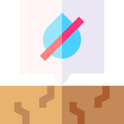 Water shortage icon