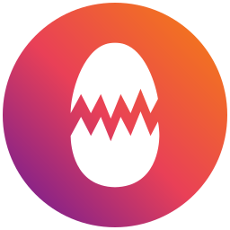 Broken egg icon