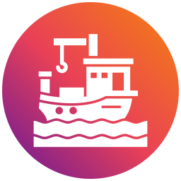 Fishing boat icon