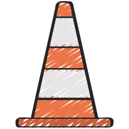 Traffic cone icon