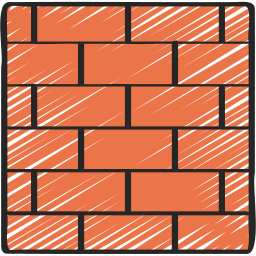 Brick wall icon