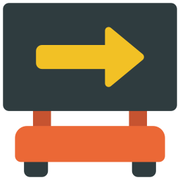 Right sign icon