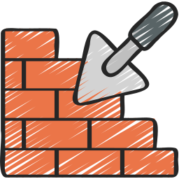 Brick wall icon