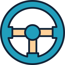 Steering wheel icon