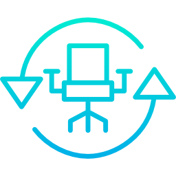 Desk chair icon