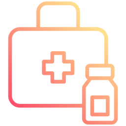 First aid kit icon