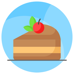 Chocolate cake icon