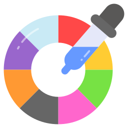 palette dei colori icona