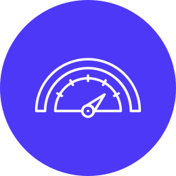 Speed gauge icon