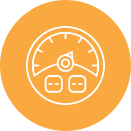 Speed gauge icon