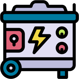 Electric generator icon