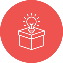 Think outside the box icon