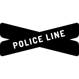 linea di polizia icona