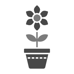 Flower pot icon