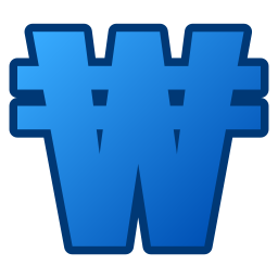 Won sign icon