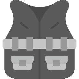 Fishing vest icon