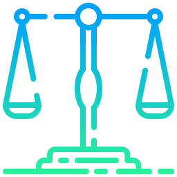 Justice scale icon