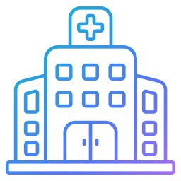 Hospital building icon