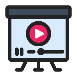 Video advertising icon