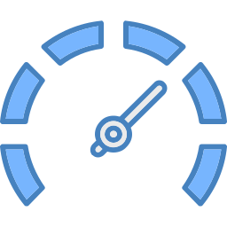 Speed gauge icon