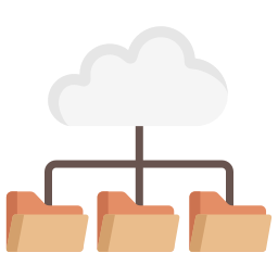 dossier cloud Icône