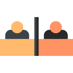 Desk arrangement icon