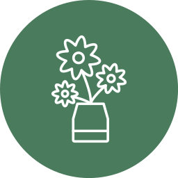 Flower pot icon