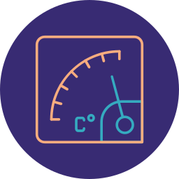 Temperature gauge icon