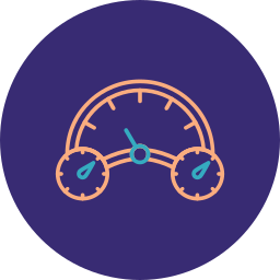 Speed gauge icon