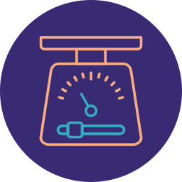 Weight scale icon