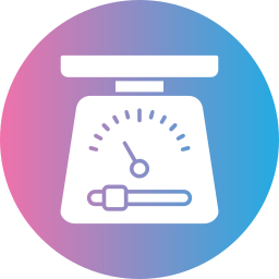 Weight scale icon