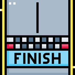 Finish line icon