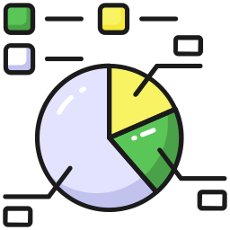 gráfico de pizza Ícone