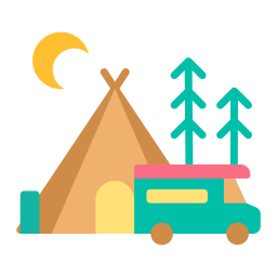 glamping Ícone