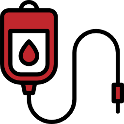 Blood transfusion icon