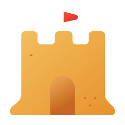 Sand castle icon