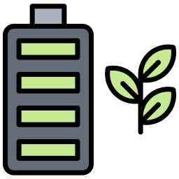 Eco battery icon