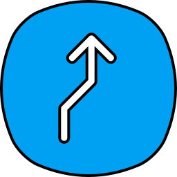 Zigzag arrow icon