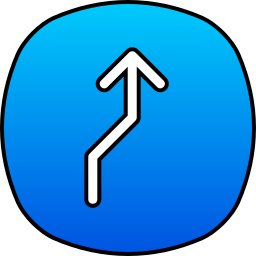 Zigzag arrow icon