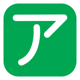 Japanese alphabet icon