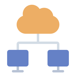 Cloud sharing icon