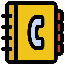 Phone book icon