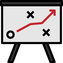 stratégie Icône