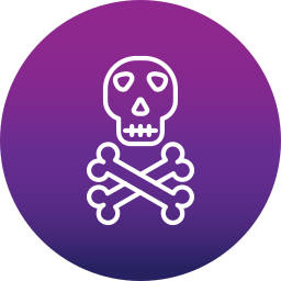 Skull and bones icon