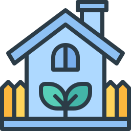 Eco house icon