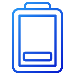 niedriger batteriestatus icon