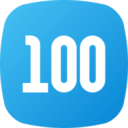 One hundred icon