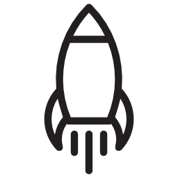 Rocket launch icon