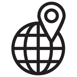 Earth globe icon