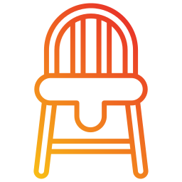 Baby chair icon